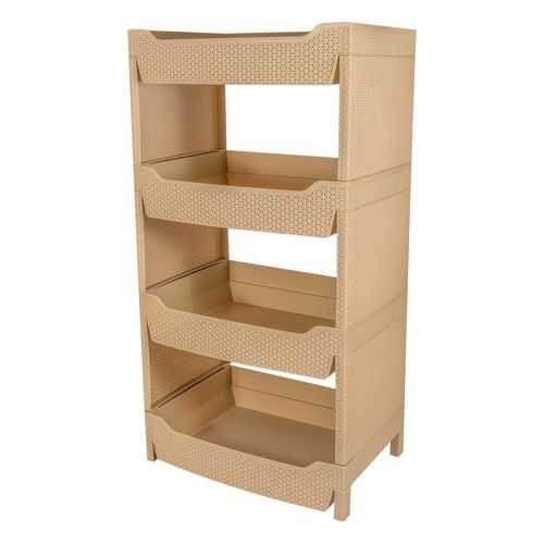 Этажерка BranQ Nature 4-секционная прямоугольная 470х335х255 мм кофейная в ИКЕА
