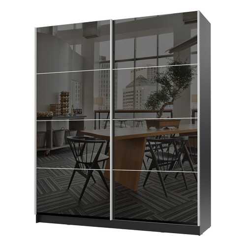 Шкаф-купе Hoff Марвин-3 80328012 203,2х64х220,6, чёрный/чёрный глянец/лён/серебряный в ИКЕА