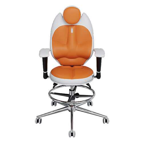 Компьютерное кресло Kulik System Trio 1401, белый/оранжевый в ИКЕА